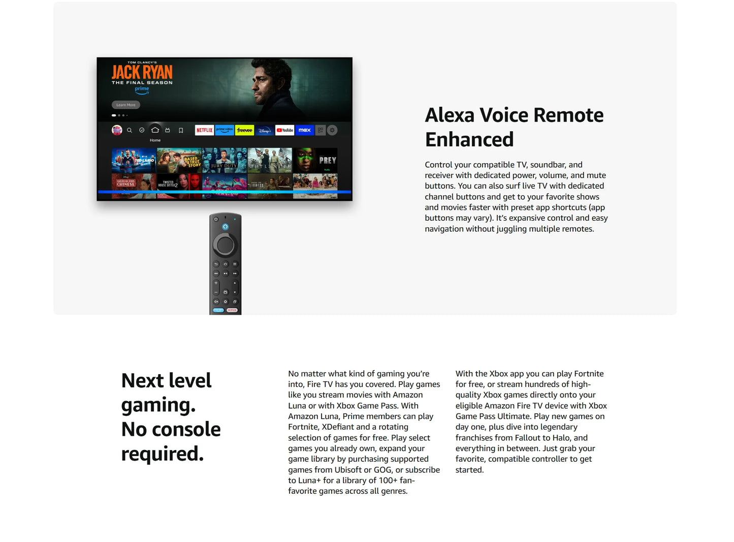 All-New Amazon Fire TV 4K MAX, Android TV Box, Netflix 4K Streaming stick with wifi 6E.16GB Storage (Without Batteries)