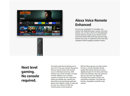 All-New Amazon Fire TV 4K MAX, Android TV Box, Netflix 4K Streaming stick with wifi 6E.16GB Storage (Without Batteries)