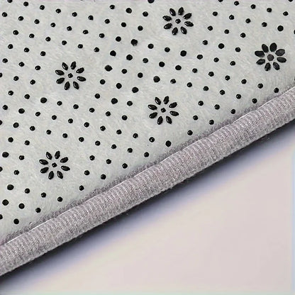 Thickened light luxury bathroom absorbent floor mat non-slip mat shower room soft foot mat entrance mat