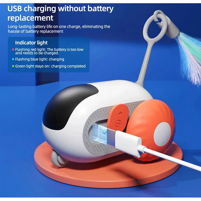 Juguete interactivo inteligente para gatos con gravedad para mascotas, automático, con movimiento y control remoto, para interiores, con forma de pelota, para perros.