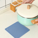 18cm Square Silicone Mat Heat Resistant Potholder Dining Table Placemat Non-slip Pot Holder Cup Coaster Kitchen Accessories