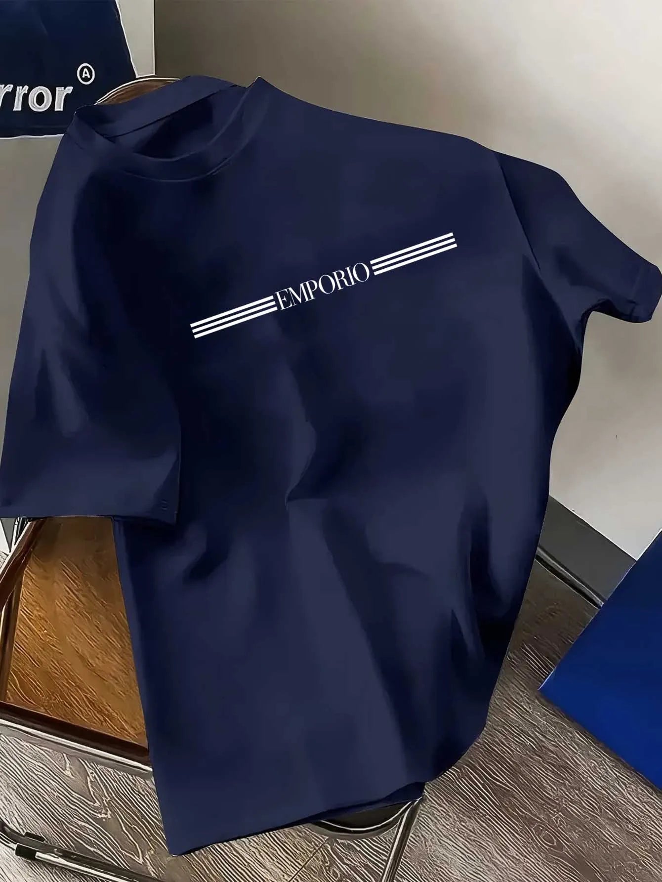 100% pure cotton men's luxurious brand letter print T-shirt, short-sleeved T-shirt, high-quality men's clothing, streetwear