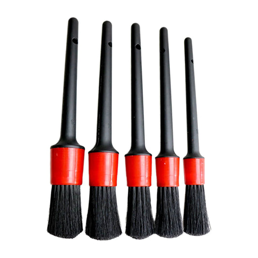 5 pçs kit de escova de limpeza do carro detalhe automático escovas poeira para interior do carro detalhando escova conjunto roda jantes escova limpa ferramentas
