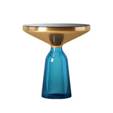 Artistic Glass Coffee Tables, Creative Design End Tables for Living Room , Stylish Accent Tea Table with Various Sizes & Colors