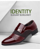 Men's Luxury Lacquer Oxford Wedding Shoes, Pointed Toe Dress Shoes for Men, Classic Business Men's Leather Shoes, Big Size 38-48