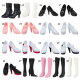 1Pair 1/3 1/6 Doll Shoes Fashion Female Doll Boots Plastic Doll Multistyles Long Knees Boots Fit Foot Length 2cm Dolls Shoes