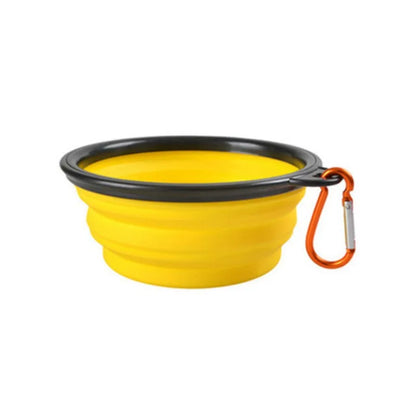 Comedero portátil para mascotas, de TPR duradero, plegable, de silicona, para gatos y perros, para viajes al aire libre, para agua y comida.