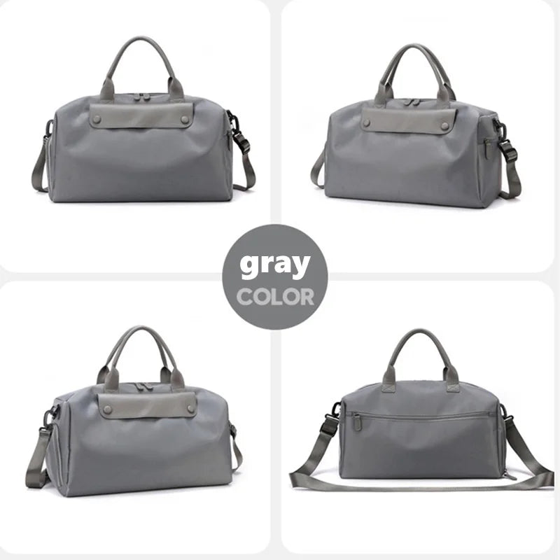 Customizable Name Crossbody Sports and Fitness Bag Oxford Cloth Women's Bag Luggage Bag Lightweight Short Distance Travel Bag
