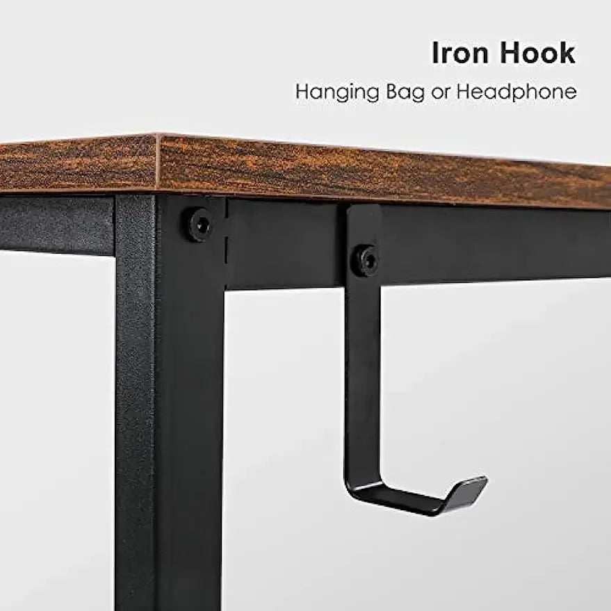 Homfa Desk Computer PC Desk Laptop Table Home Office School  Work Desk Stable with Organizer 100 x 50cm