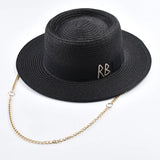 Summer Straw Hats for Women Ribbon Decoration Elegant Ladies Party Dress Hats Travel Beach Sun Hat Chapeau Femme