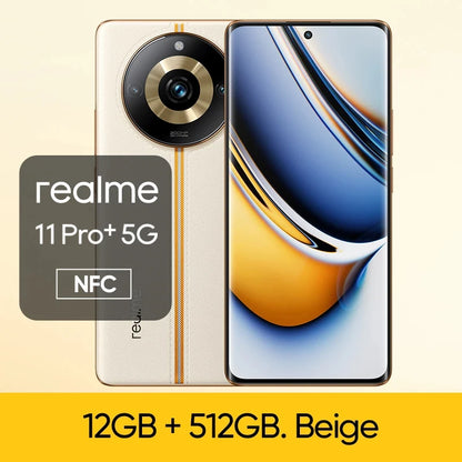 Realme 11 Pro Plus 5G Global version 6.7inch Screen 120Hz  CPU Mtk Dimensity 7050 200MP Camera 12GB RAM 1TB Storage used phone