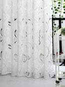 1pc Decorative Cut-Out Design Twining Leaves Sheer Curtain For Bedroom/Living Room