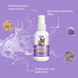 YEGBONG 50ml Flea Tick Prevention Spray for Dogs and Cats Fast-Acting Waterproof Outdoor Protection with Natural Essential Oils