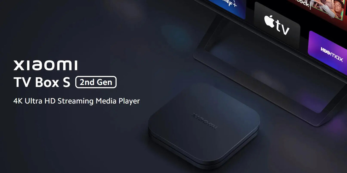 Xiaomi TV Box S 2nd Gen, Google TV smart tv Box, 4K Ultra-HD Quad-core Processor Dolby Vision HDR10+ Google Assistant,BT 5.2