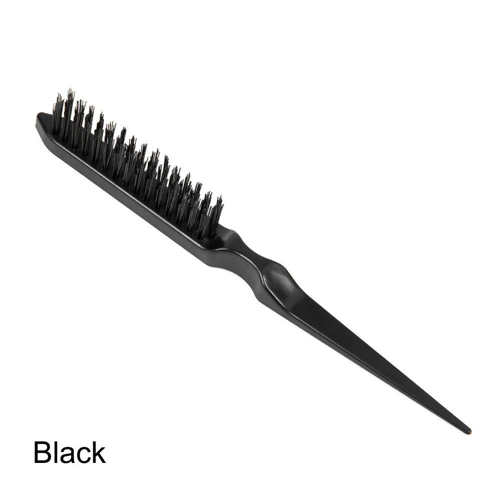 Cepillo de pelo de nailon de alta calidad para mujer, 1 unidad, para peinar el cabello, cola de caballo, esponjosa, de viaje, accesorios de peluquería.