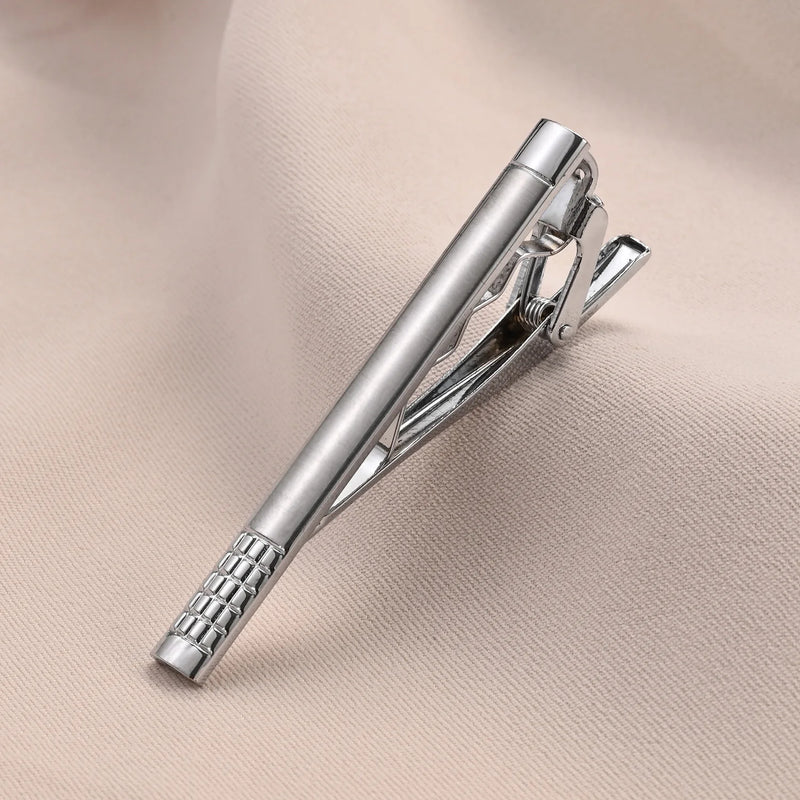 1PC Minimalist Tie Clip For Men Tie Clip To Man Shirt Business Pisa Ties Men's Cuff Tie Pins Man Fashion Jewelry Cufflink Lawyer