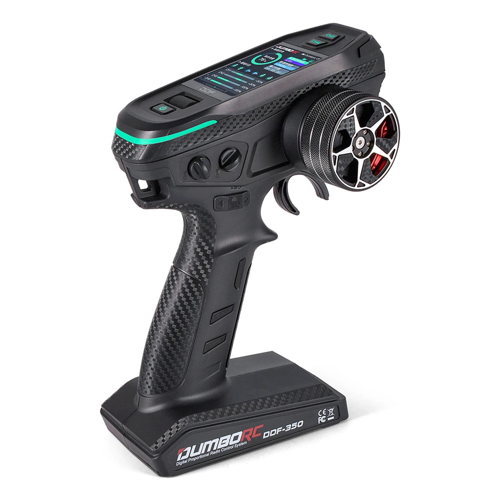 Control remoto digital DUMBORC 2.4G 10CH DDF-350, transmisor con receptor para coche, barco, tanque, sistema LCD FHSS
