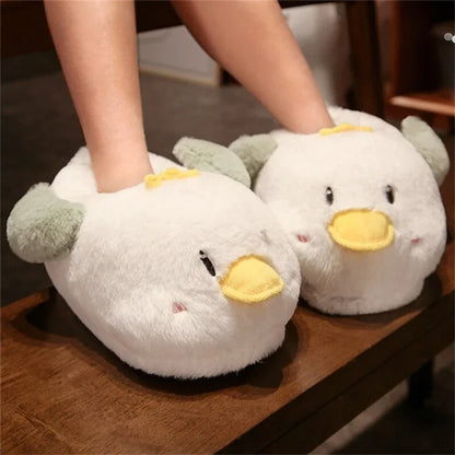 Comemore 2023 White Warm Adult Lady Plush Head Indoor Floor Women Fun Slipper Rabbit Cute New Home Slippers Cartoon Bee Design
