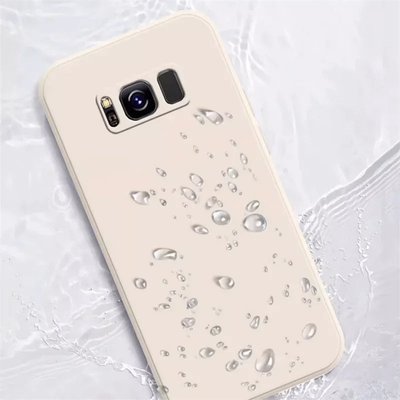 Liquid Silicone Phone Case for Samsung Galaxy S8 S9 S10 Plus Soft Camera Protective Shockproof Back Cover Samsung 8Plus