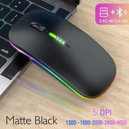 Ratón Bluetooth para Apple MacBook Air Pro Retina 11 12 13 15 16 MacBook Laptop Ratón inalámbrico Recargable Ratón silencioso para juegos