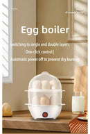 Multifunctional Electric Egg Boiler Single Double Layers Egg Cooker 110V/220V Mini Steamer Poacher Kitchen Cooking Machine
