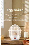 Multifunctional Electric Egg Boiler Single/Double Layer Egg Cooker 110V/220V Mini Steamer Poacher Kitchen Cooking Machine