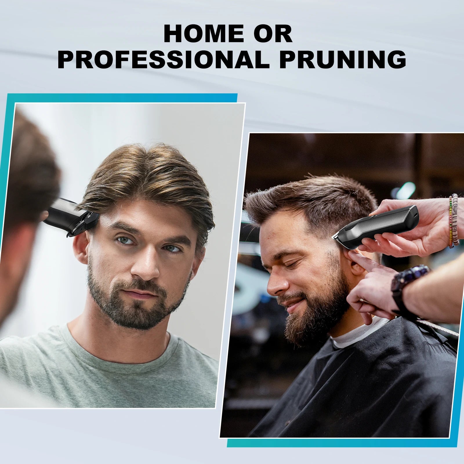 Kensen S30 4-in-1 Cordless Hair Clipper LED Display Men's Beard/Nose Trimmer Rechargeable Barber Grooming Kit Hair Cutting Machine