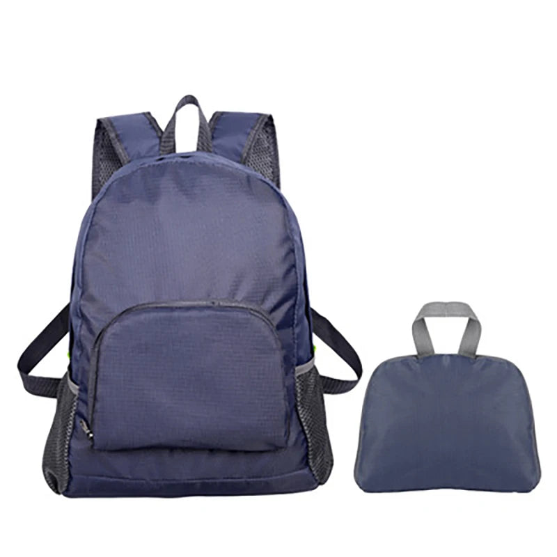 New Foldable Backpack Lightweight Nylon Casual Backpack Outdoor Travel Men Women Daypack Student Schoolbag Simple Knapsack