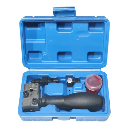 Herramienta de abocardado doble de 3/16 pulg., de metal, manual, para línea de freno, herramienta doble para motocicleta, automóvil, camión, herramienta de abocardado de línea de freno