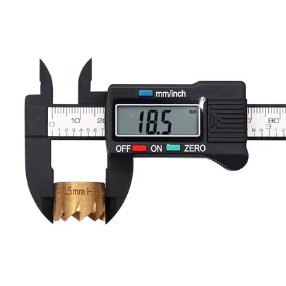 Calibrador digital electrónico de fibra de carbono, calibre Vernier, micrómetro, herramienta de medición, regla digital, 150 mm y 100 mm