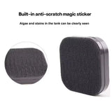 Mini Square Magnetic Brush Aquarium Glass Cleaner Scratch-Resistant Glass Cleaner Magnetic Brush for Small Aquarium Fish Tank