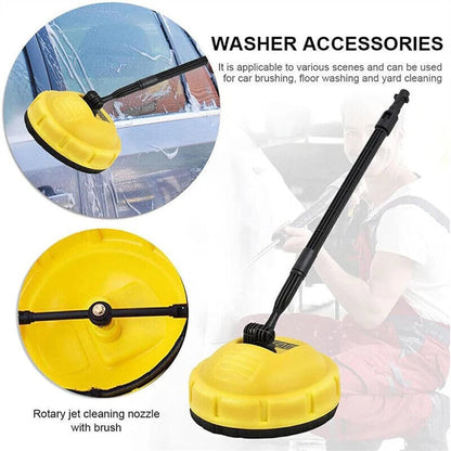 Long Handle Pressure Washer Rotary Brush High Pressure Washer Rotary Brush Adapter Deck Wall Patio Cleaner for Karcher K1-K7