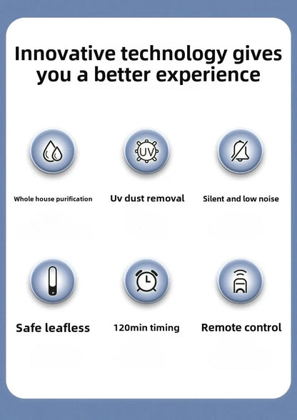 Leafless fan, household electric fan, no pages, silent air filter, circulating fan, bed head, floor standing desktop