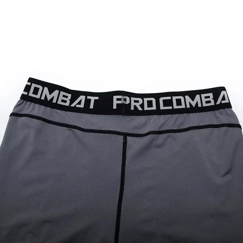 Men Bodybuilding Shorts Fitness Workout Inseam Gym Knickers Male Muscle Alive Elastic Compression Tights Skinny Leggins Hombre