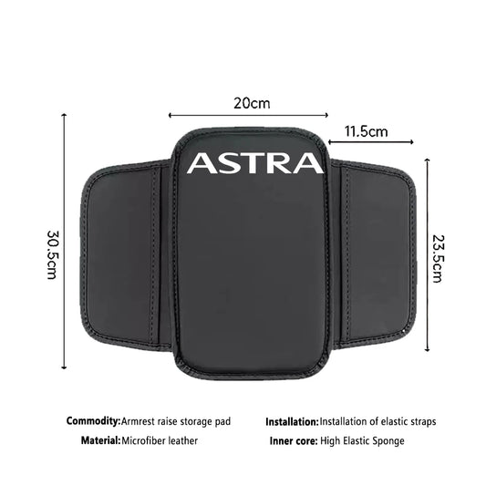 Center Console Arm Rest Protector Leather Car Armrest Box Pad Storage Pocket For Fiat 500 500C 500S 500X Abarth Car Accessories