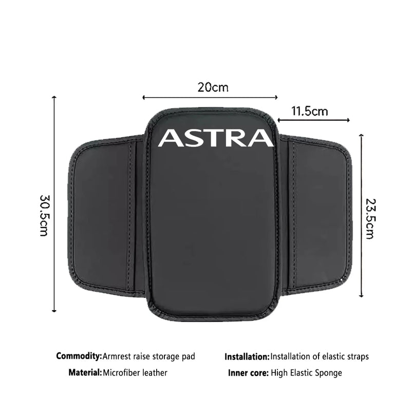 Center Console Arm Rest Protector Leather Car Armrest Box Pad Storage Pocket For Fiat 500 500C 500S 500X Abarth Car Accessories