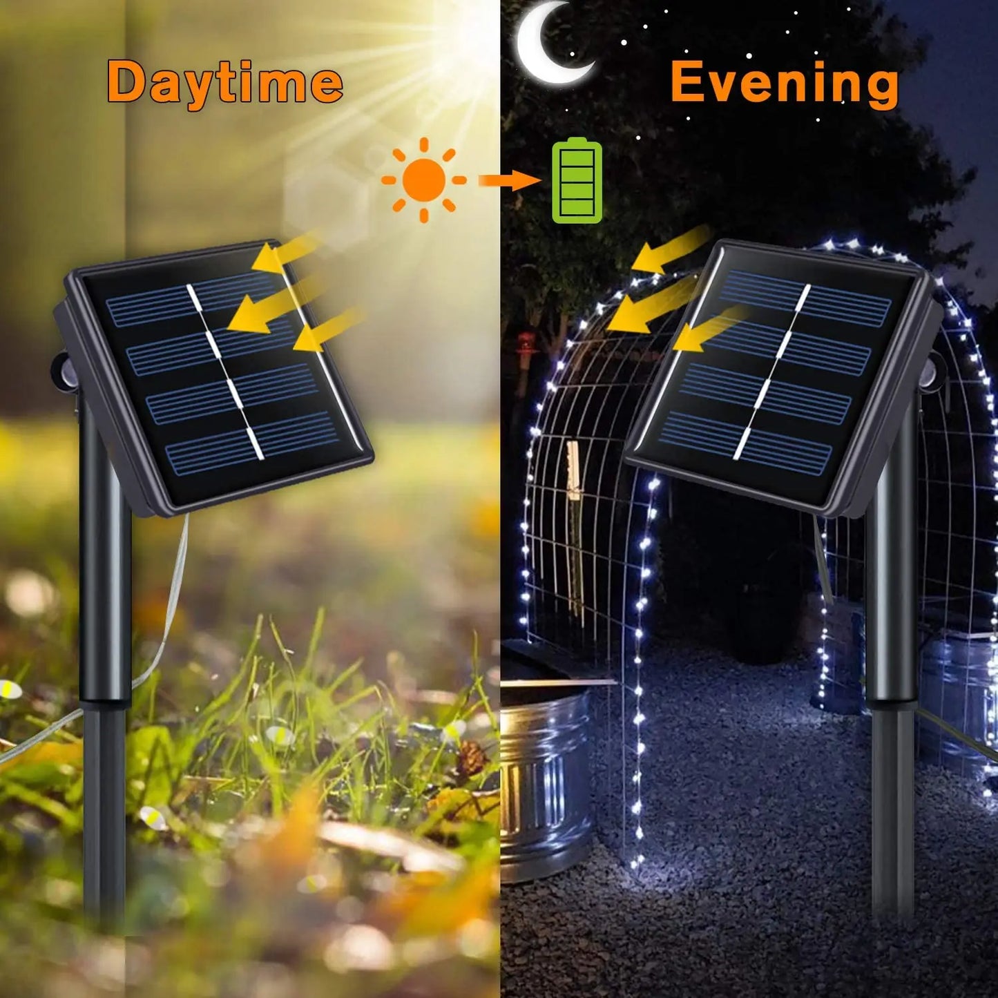 32m/22m/11m/7m solar led luz ao ar livre festão lâmpada jardim luz de fadas corda à prova dwaterproof água natal guirlanda quintal decoração luz