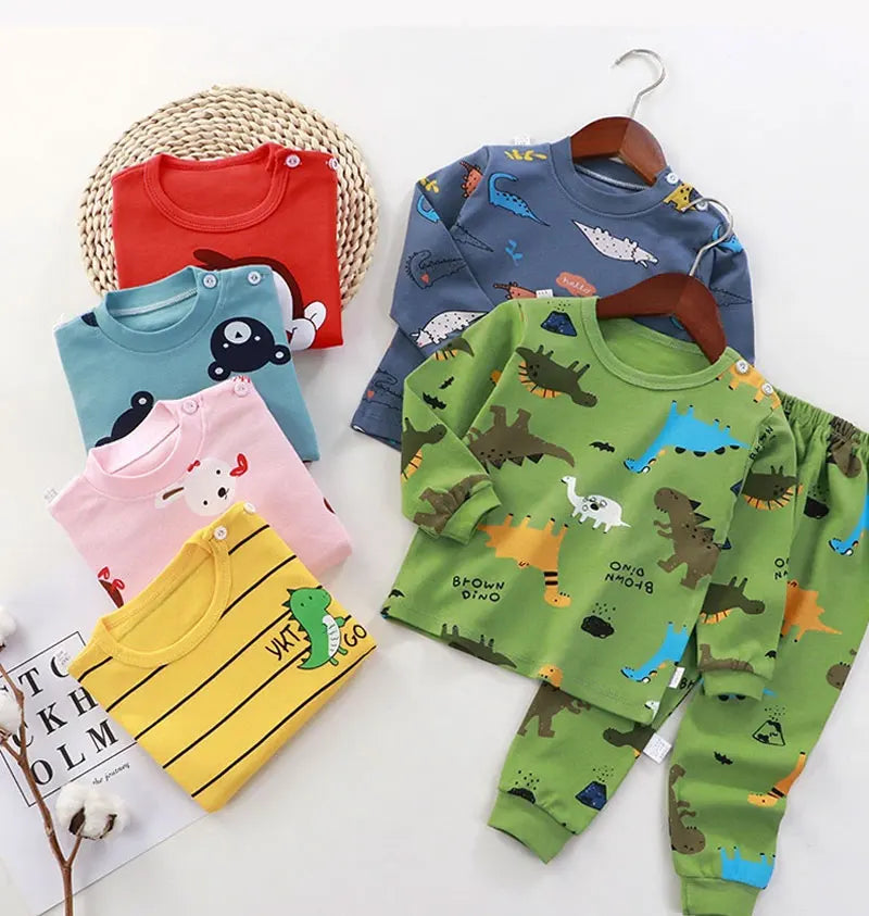 Ropa para niños conjuntos para niños ropa para niños niñas algodón Otoño Invierno ropa pantalones ropa de dormir ropa interior regalo de Navidad