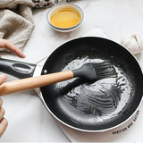 Juego de utensilios de cocina antiadherentes, espátula, pala, batidores de huevos, mango de madera, 12 Uds.