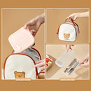 WORTHBUY 304 Stainless Steel Lunch Box With Lid Portable Fruit Salad Food Container Stackable Leak Proof Bento Box For Student