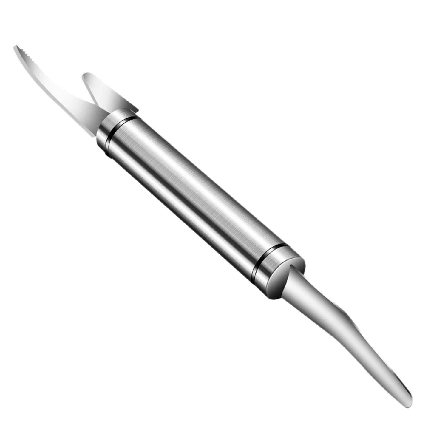 Peel camarão ferramenta 6-em-1 multi funcional de aço inoxidável descascador de camarão linha corte raspagem escavação faca de escala de peixe
