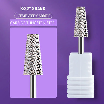 1pc Nail Drill Bit Rotate Burr Milling Nail Cutter Bits Electric Drill Machine For Manicure Pedicure Tools