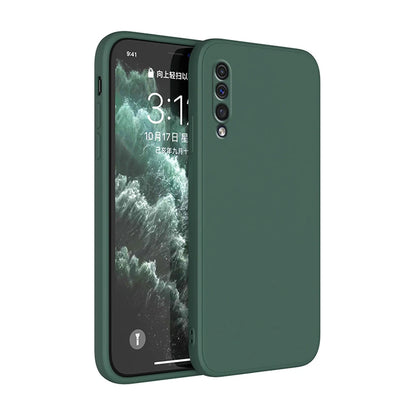 Funda Square Phone Case for Samsung Galaxy A30S A50 A50S Liquid Silicone Fundas Camera Protective Back Cover Case