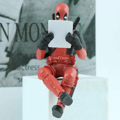 Sitting Anime Figure Hero Doll Home Decoration Mini Figurine Car Interior Miniature Model Collection Figurine Kids Toy Gifts