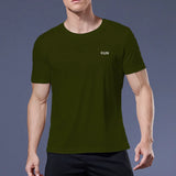 Long and Short-Sleeved T-Shirt Fitness Sports Tops Morning Running Ice Silk Quick Dry Outdoor Mountaineering Gym Clothing Men