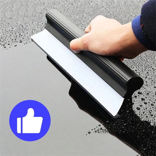Escobilla de goma de silicona suave antirayaduras, práctica, para limpiar ventanas de coche, raspador de película, accesorios para coche
