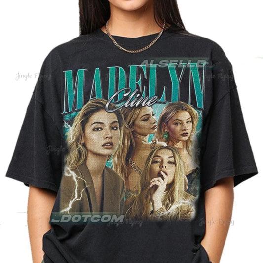 Limited Madelyn Cline Vintage T-Shirt Unisex Bootleg Men Women Oversized Tee