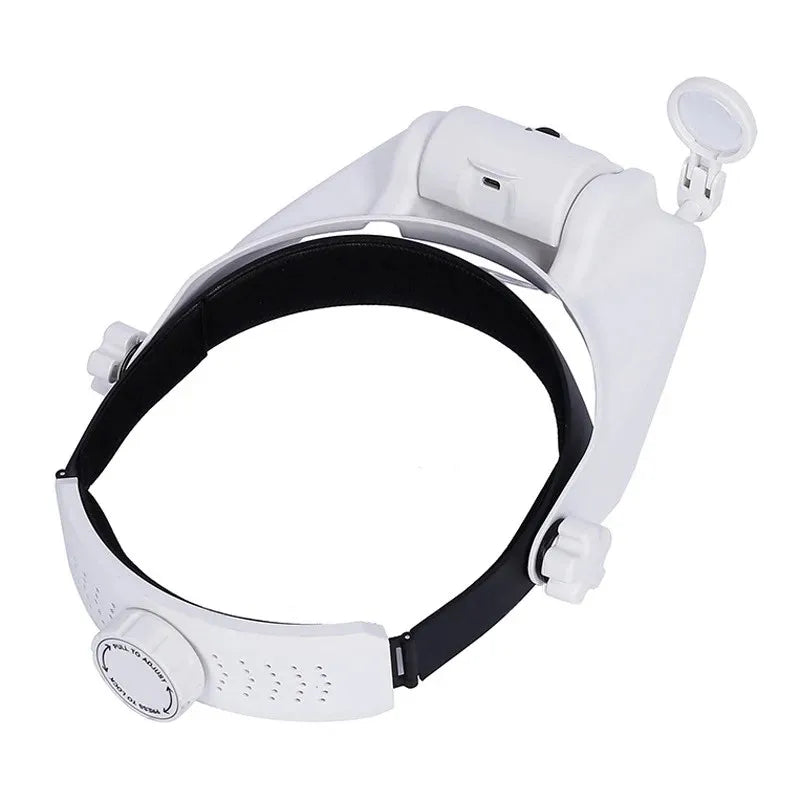 USB Rechargeable Glasses Loupe Watchmaker Repair Tool Glasses Magnifier LED Headband Magnifying Glass 1.5x 2x 2.5x 3x 3.5x 8