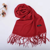 Bufandas de cuero en polvo para otoño e invierno, nuevas, de un solo color, al por mayor, para hombres y mujeres, 120 g, chal con diadema de un solo color.