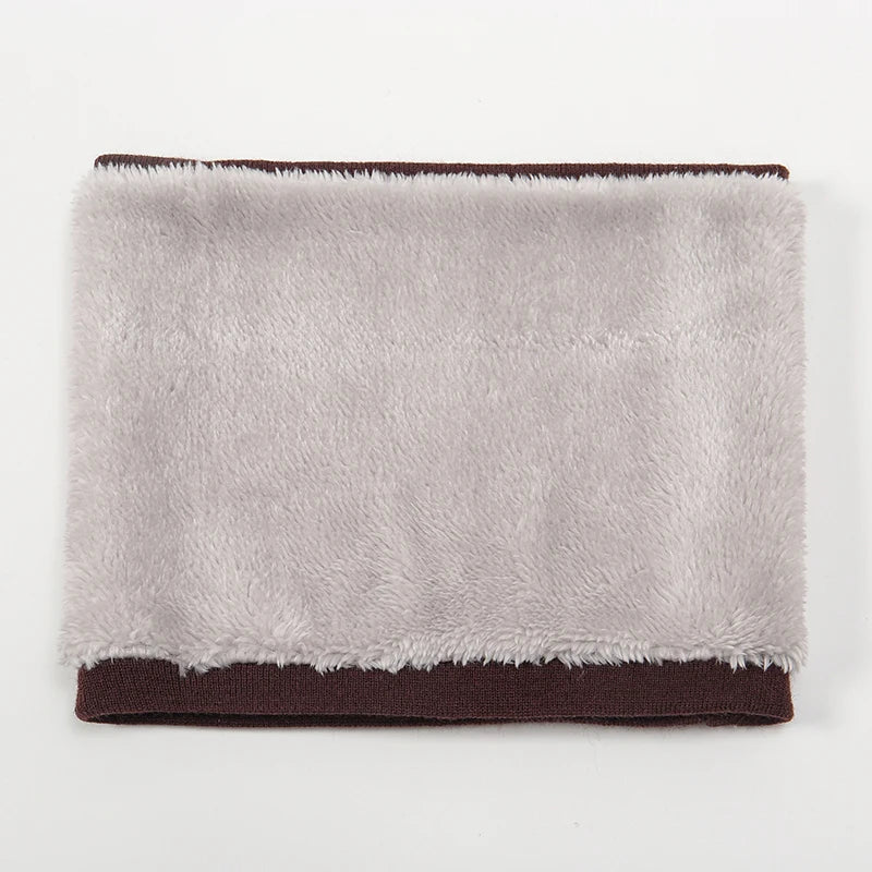 Bufanda cálida de invierno 2023 para mujer, de punto, con anillos de felpa, lisa, para hombre y mujer.